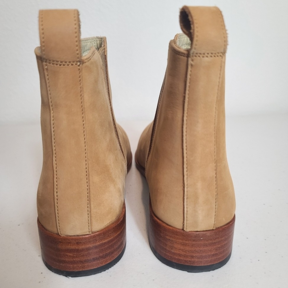 NISOLO Chelsea Leather Ankle Boots In Tan - Picture 7 of 14